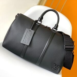 Louis Vuitton Keepall Bandoulière 50 Aerogram Black